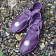 Кожаные сандалии "Purple Dream", Сандалии, Лиссабон,  Фото №1
