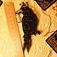 Брошь Чёрный Ворон №1. Брошь-булавка. The Only. Ярмарка Мастеров.  Фото №4