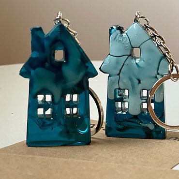 Аксессуары ручной работы. Ярмарка Мастеров - ручная работа Брелок «Домик». Handmade.