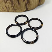 Украшения handmade. Livemaster - original item 15.5 r-r Thin ring Black agate (tkcha155). Handmade.