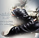 Перчатки мужские, митенки из кожи - Men's Glove's, Перчатки, Москва,  Фото №1