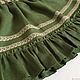 Linen dress for girl 'Green forest'. Childrens Dress. LINEN STYLE. Online shopping on My Livemaster.  Фото №2