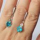 Серьги из серебра с топазами. Серьги классические. Newstylejewelry. Интернет-магазин Ярмарка Мастеров.  Фото №2
