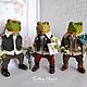Лягух Mr.Kvakin.Войлочная интерьерная игрушка. Войлочная игрушка. Svetlana Vlasova felting. Ярмарка Мастеров.  Фото №6