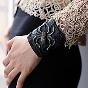 Украшения handmade. Livemaster - original item 3D Bracelet made of genuine leather 