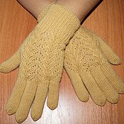 Аксессуары handmade. Livemaster - original item Women`s gloves made of baby alpaca 