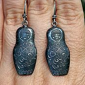 Украшения handmade. Livemaster - original item Sterling silver earrings. Earrings 