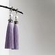 Earring of the brush 'Purple dawn'. Tassel earrings. Kgest_shop. Online shopping on My Livemaster.  Фото №2