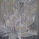 'Lotus and dewdrop' Interior painting with silver potal. Pictures. art-magazinchik-klevera-bleka. My Livemaster. Фото №6