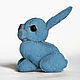 Soft toy, forget-me-not hare, felt toy, small toy. Stuffed Toys. izergil. My Livemaster. Фото №5