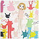 Бумажная кукла с одеждой, Игровой набор для девочки, Paper doll,, Интерьерная кукла, Георгиевск,  Фото №1