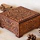 Цветочная резная деревянная шкатулка 14х14 см Кантри. Шкатулки. Кантри. Декор. Подарки (tasha-prokoko). Интернет-магазин Ярмарка Мастеров.  Фото №2