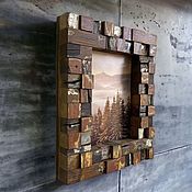Сувениры и подарки handmade. Livemaster - original item Photo frame made of barn boards. Handmade.
