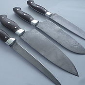Для дома и интерьера handmade. Livemaster - original item Set of kitchen knives made of forged H12MF. Handmade.