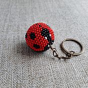 Сумки и аксессуары handmade. Livemaster - original item keychain: Ladybug bead. Handmade.