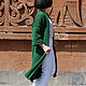 Long green cardigan with 3/4 sleeve, Cardigans, Yerevan,  Фото №1