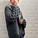 Заказать Кардиган  женский темно-синий или серый  вязаный спицами. AccessoriesWool мягко и комфортно. Ярмарка Мастеров. . Кардиганы Фото №3