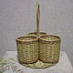 Order Soporte para cubiertos de mimbre de vid. Elena Shitova - basket weaving. Livemaster. . Utensils Фото №3