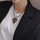 Чокер с сердцем и глазом из бисера и жемчуга. Чокер. Nachatova Jewelry. Ярмарка Мастеров.  Фото №4