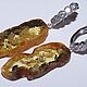 Order Earrings made of honey amber slices with inclusions. podaro4ek22. Livemaster. . Earrings Фото №3