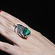 Adaya Ring with malachite made of 925 sterling silver HC0016-3. Rings. Sunny Silver. Online shopping on My Livemaster.  Фото №2