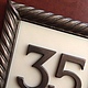 Табличка на дверь дома (с 2-я цифрами), "бронза", glowFill. Номер на дверь. Sergey T. Интернет-магазин Ярмарка Мастеров.  Фото №2