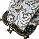 Сумка  МИНИ из натуральной кожи Розы на бежевом. Классическая сумка. Art Clutch.. Ярмарка Мастеров.  Фото №4