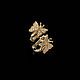 Серьги "Butterfly" из золота 750 пробы с бриллиантами, Серьги классические, Москва,  Фото №1