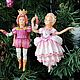 Christmas toys made of cotton wool Set Cinderella and Prince, Christmas decorations, Shahovskaya,  Фото №1