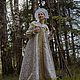 Костюм русский роскошный, сарафан, рубашка, золотой. Народные костюмы. Filiх - Лен Хлопок Лес. Интернет-магазин Ярмарка Мастеров.  Фото №2