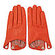Оранжевые кожаные перчатки Кассия. Перчатки. LA1007 - изделия из натуральной кожи. Ярмарка Мастеров.  Фото №4