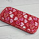 Phone Case, Eyeglass Case, Fabric, Quilted, Hearts. Eyeglass case. Svetlana Textile Bags Backpacks. My Livemaster. Фото №5
