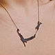 Necklace chain silver oxidized 925 - sensitive, Pendants, Almaty,  Фото №1