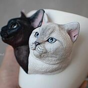 Посуда handmade. Livemaster - original item A mug with two pets. Portrait.. Handmade.