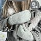 Варежки женские пуховые для декорирования Варежки вязаные под вышивку. Варежки. BIJUMODA. Ярмарка Мастеров.  Фото №4