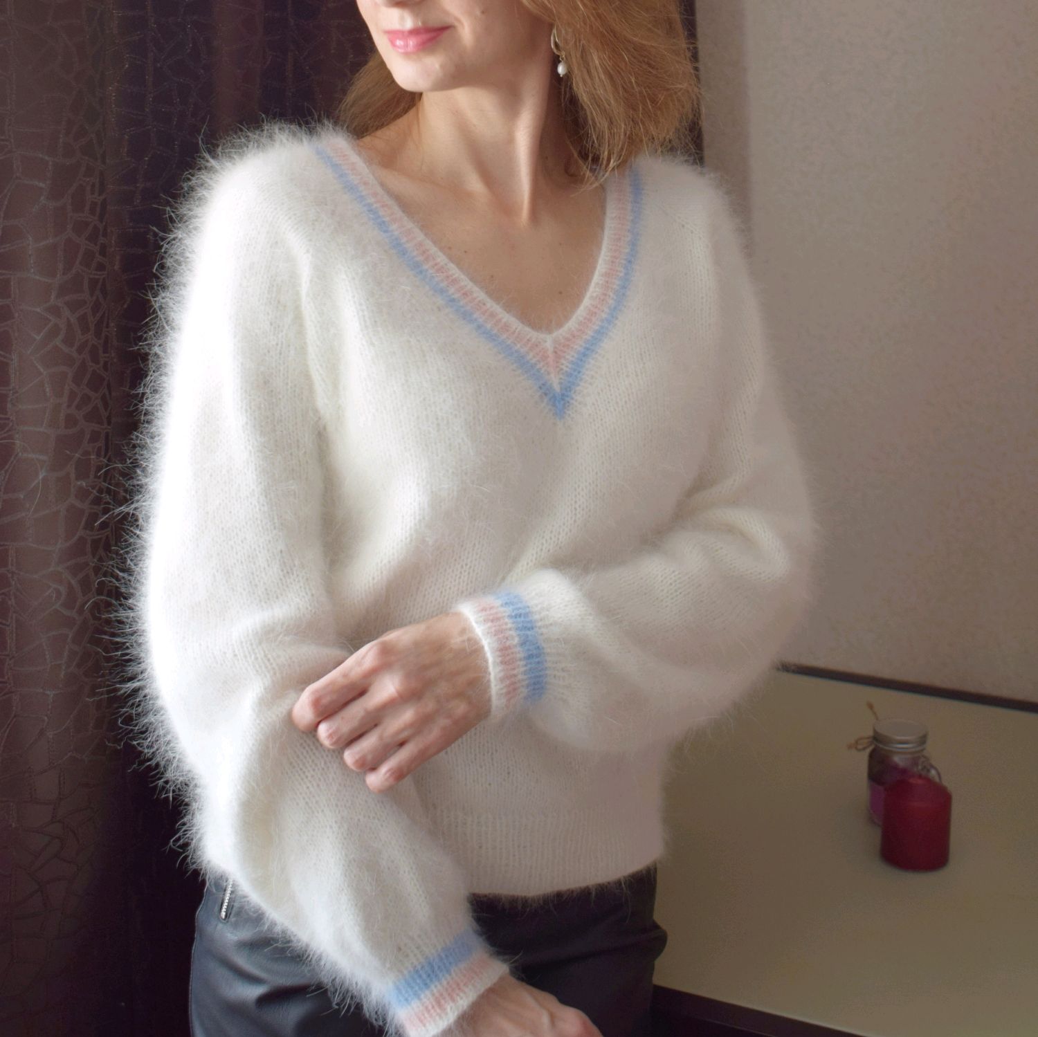 Ангора свитер женский