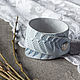 Leather Cuff Bracelet, Width 4 cm. Cuff bracelet. Two Starlings. Online shopping on My Livemaster.  Фото №2