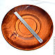 A wooden plate is a dish made of cedar wood. 38,5 cm.T6. Plates. ART OF SIBERIA. My Livemaster. Фото №6