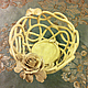 Конфетница `Сливочный ажур`. Плетеная керамика и керамические цветы Елены Зайченко
