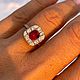 17. Кольцо со шпинелью Джедай 0.85 ct. Золото Бриллианты. Кольца. Елена. Ярмарка Мастеров.  Фото №6
