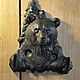 Чугунная вешалка ключница Медведь с двумя крючками. Фигуры садовые. •AZOV GARDEN• декор из металла. Ярмарка Мастеров.  Фото №4