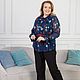 NATALINI Блузка из шифона с цветочным принтом plus size. Блузки. NATALINI. Интернет-магазин Ярмарка Мастеров.  Фото №2