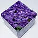 Charoit (50/50 mm cube) border of the Chara River and the Tokko River. Yakutia. Minerals. Stones of the World. Online shopping on My Livemaster.  Фото №2