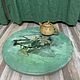 Поднос крутящийся деревянный. Ручная работа. Яблоневый цвет, Подносы, Москва,  Фото №1