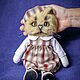 Cat in a dress. Interior doll. Cute toys by  Yumi Camui. My Livemaster. Фото №4