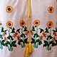 Women's embroidered blouse 'Field of sunflowers ' ZHR2-218. Blouses. babushkin-komod. My Livemaster. Фото №6