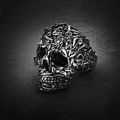 Украшения handmade. Livemaster - original item Ring-signet: Skull Ring Women Bodies. Handmade.
