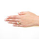 Order Moonstone and Labrador ring, ring with adult. Irina Moro. Livemaster. . Rings Фото №3