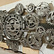 Order Large wall clock with rotating gears skeletons. KancyrevDecoration. Livemaster. . Skeleton Clocks Фото №3