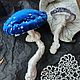 Текстильный гриб, интерьерная игрушка, мухомор из бархата, декор. Игрушки. Лёлькины брошки. Украшения. Интернет-магазин Ярмарка Мастеров.  Фото №2